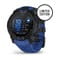 Фото - Смарт-часы Garmin Instinct 3 45mm AMOLED Black with Bolt Blue/Black Silicone (010-02936-43) | click.ua