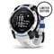 Фото - Смарт-часы Garmin Instinct 3 45mm Solar Whitestone with Whitestone/Bolt Blue Silicone (010-02934-43) | click.ua