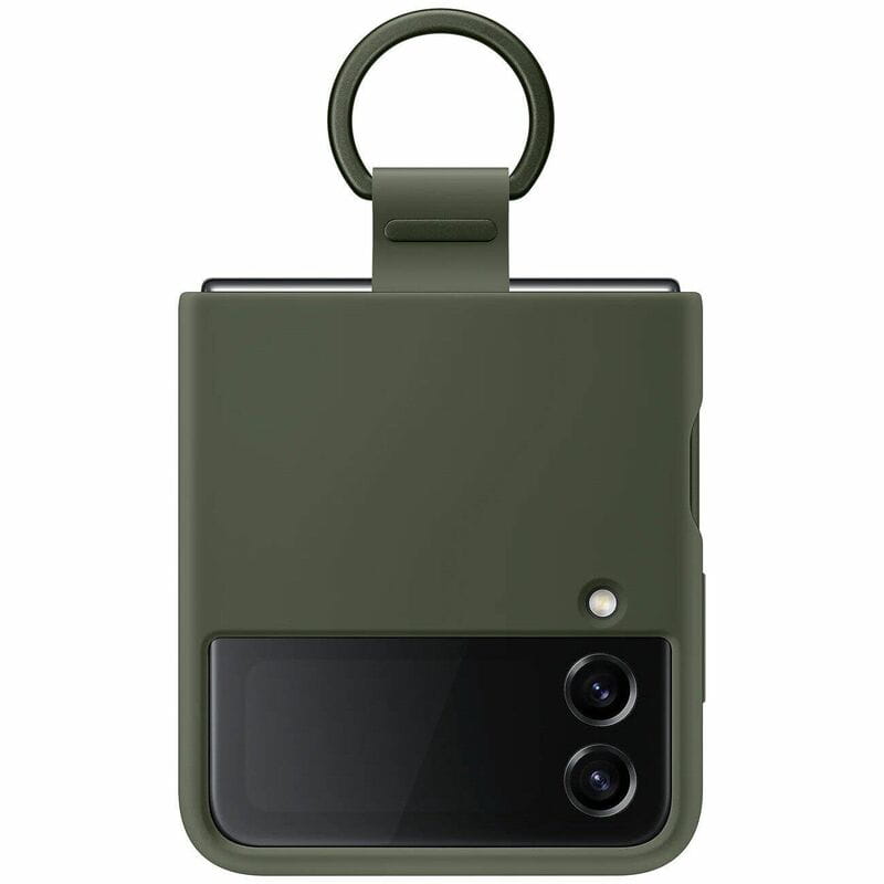 Чохол-накладка Samsung Silicone Cover with Ring для Samsung Galaxy Flip 4 SM-F721 Khaki (EF-PF721TGEGUA)
