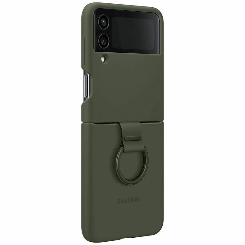 Чохол-накладка Samsung Silicone Cover with Ring для Samsung Galaxy Flip 4 SM-F721 Khaki (EF-PF721TGEGUA)