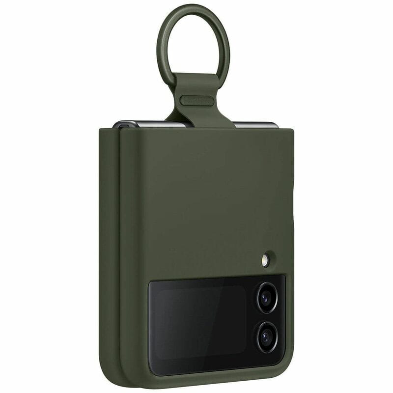 Чохол-накладка Samsung Silicone Cover with Ring для Samsung Galaxy Flip 4 SM-F721 Khaki (EF-PF721TGEGUA)