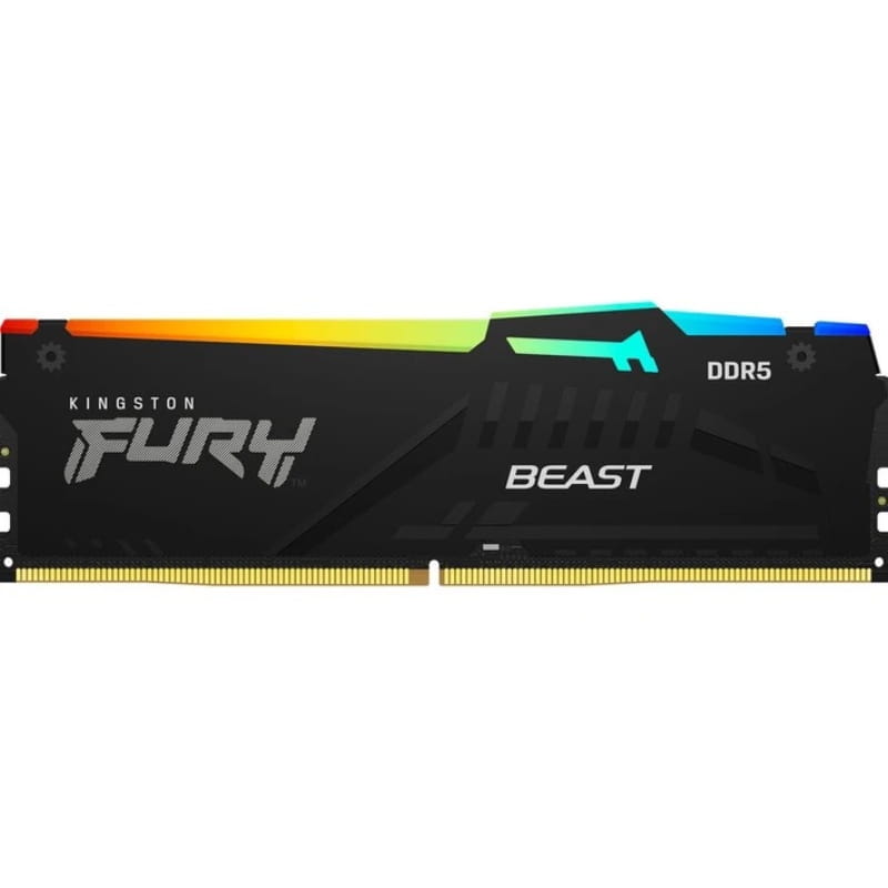 Модуль пам`яті DDR5 32GB/6000 Kingston Fury Beast RGB Black (KF560C36BBE2A-32)