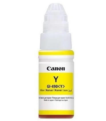 Чернила CANON GI-490 PIXMA G1400/G2400/G3400 (Yellow) (0666C001) 70мл