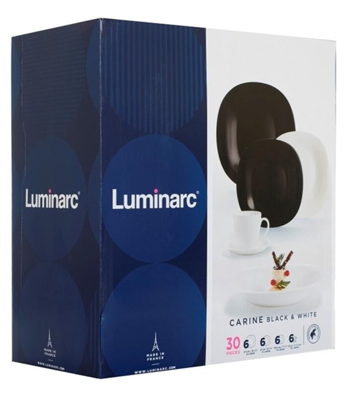 Сервіз столовий Luminarc N1500 Carine Black&White