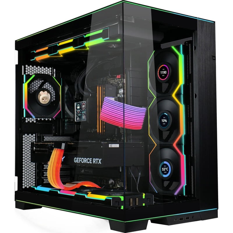 Вентилятор Lian Li Uni Fan SL Wireless LCD 120-3 Black (G99.12SLLCD1W3B.00)