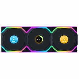 Вентилятор Lian Li Uni Fan SL Wireless LCD 120-3 Black (G99.12SLLCD1W3B.00)