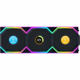 Вентилятор Lian Li Uni Fan SL Wireless LCD 120-3 Reverse Black (G99.12RSLLCD1W3B.00)