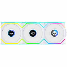 Вентилятор Lian Li Uni Fan SL Wireless LCD 120-3 Reverse White (G99.12RSLLCD1W3W.00)