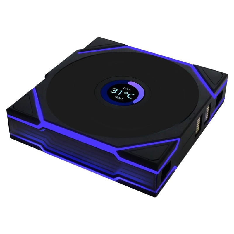 Вентилятор Lian Li Uni Fan TL Wireless LCD 120-1 Reverse Black (G99.12RTLLCD1W1B.00)