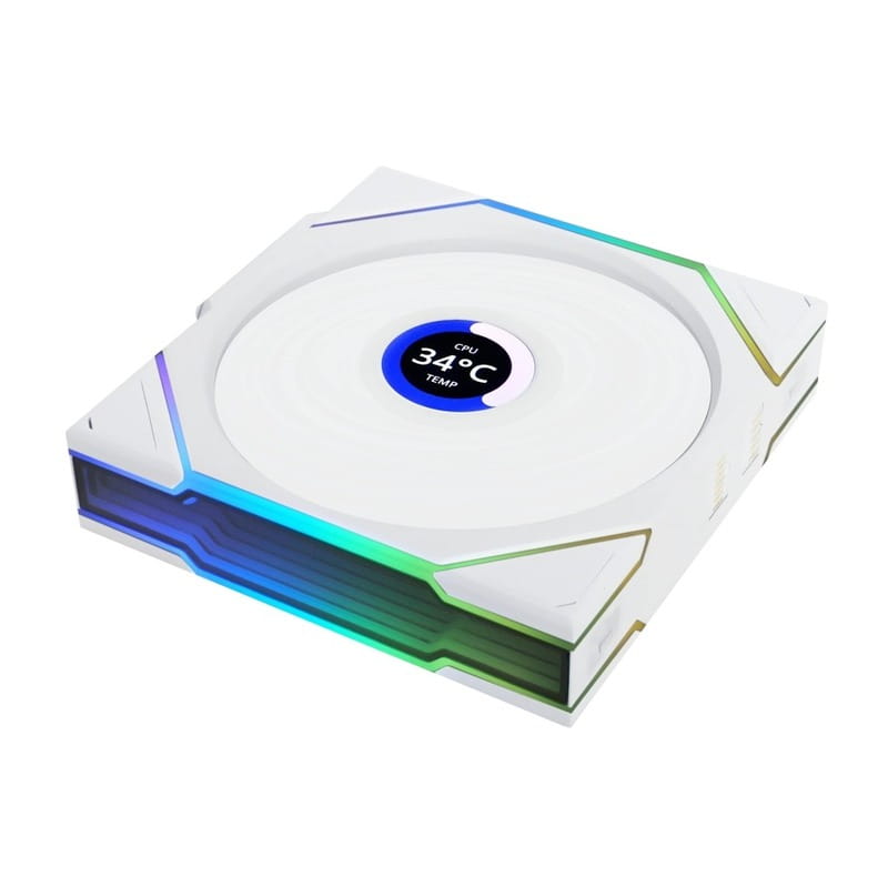 Вентилятор Lian Li Uni Fan TL Wireless LCD 120-1 Reverse White (G99.12RTLLCD1W1W.00)