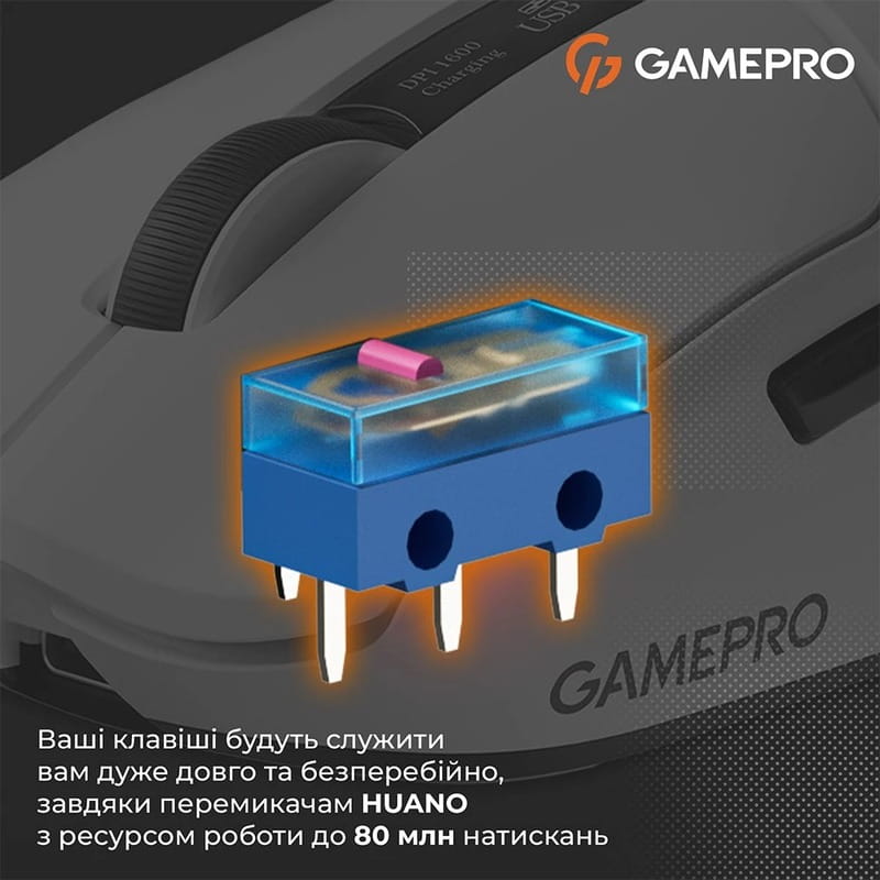 Мышь беспроводная GamePro Genesis Airmaster White (GM167W)
