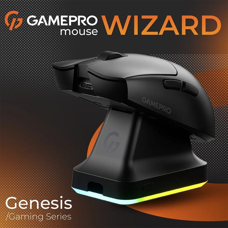 Мышь беспроводная GamePro Genesis Wizard Black (GM160B)