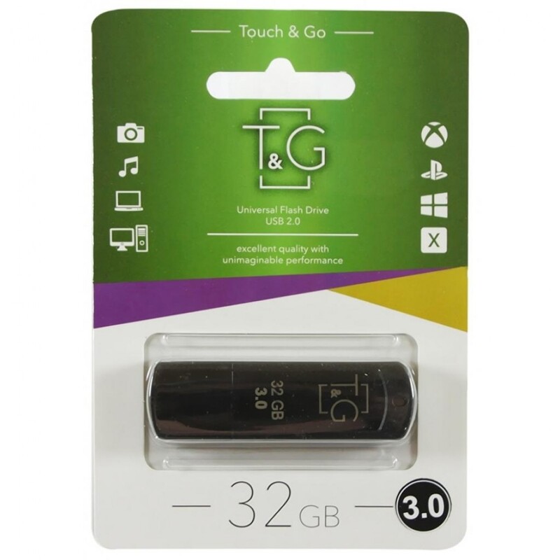 Флеш-накопитель USB3.0 32GB T&G 011 Classic Series Black (TG011-32GB3BK)
