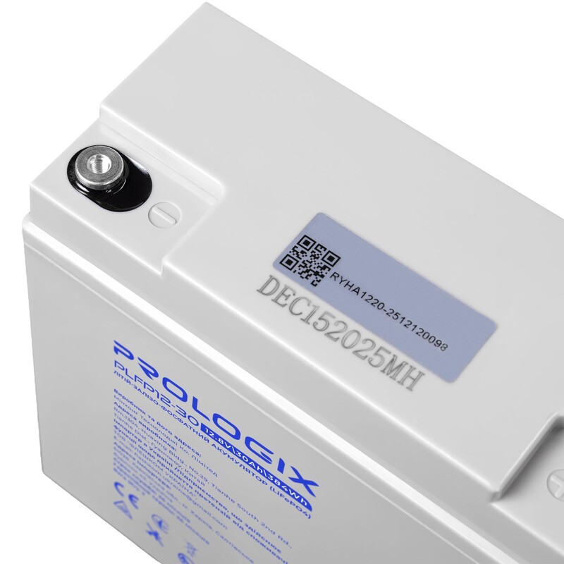 Акумуляторна батарея Prologix 12.8V 30AH 384Wh (PLFP12-30) LiFePO4