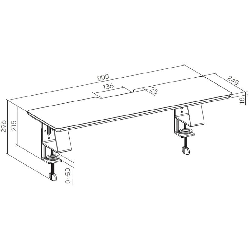 Подставка для монитора OfficePro MR123B Black