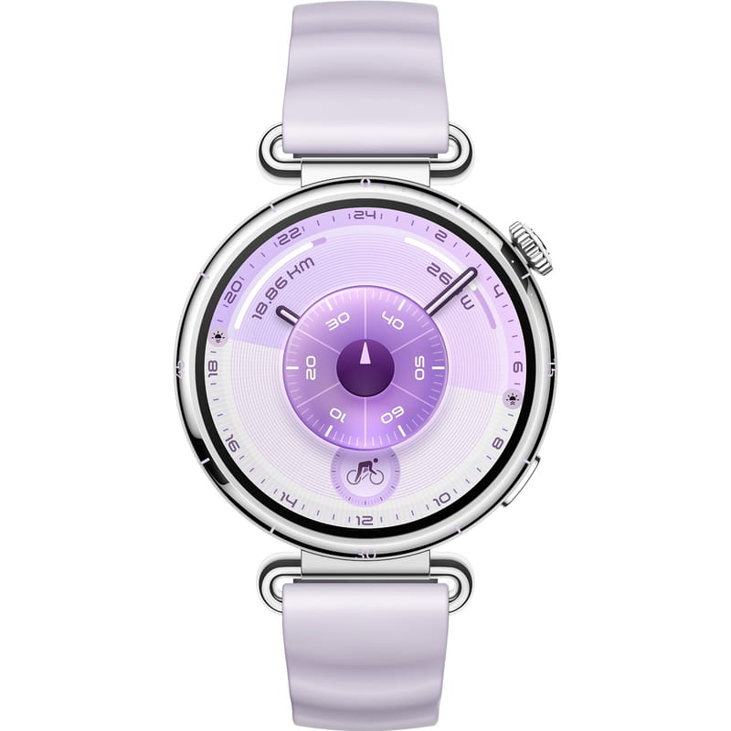 Смарт-часы Huawei Watch GT 6 41mm Steel with Purple Fluoroelastomer Strap (55020FTM)