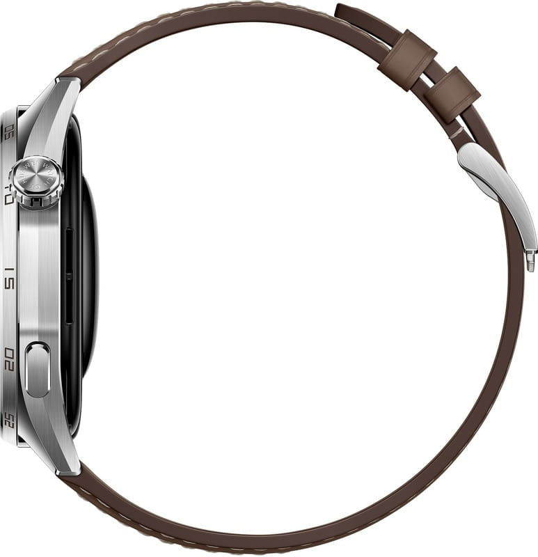 Смарт-годинник Huawei Watch GT 6 46mm Steel with Brown Composite Leather Strap (55020FTW)