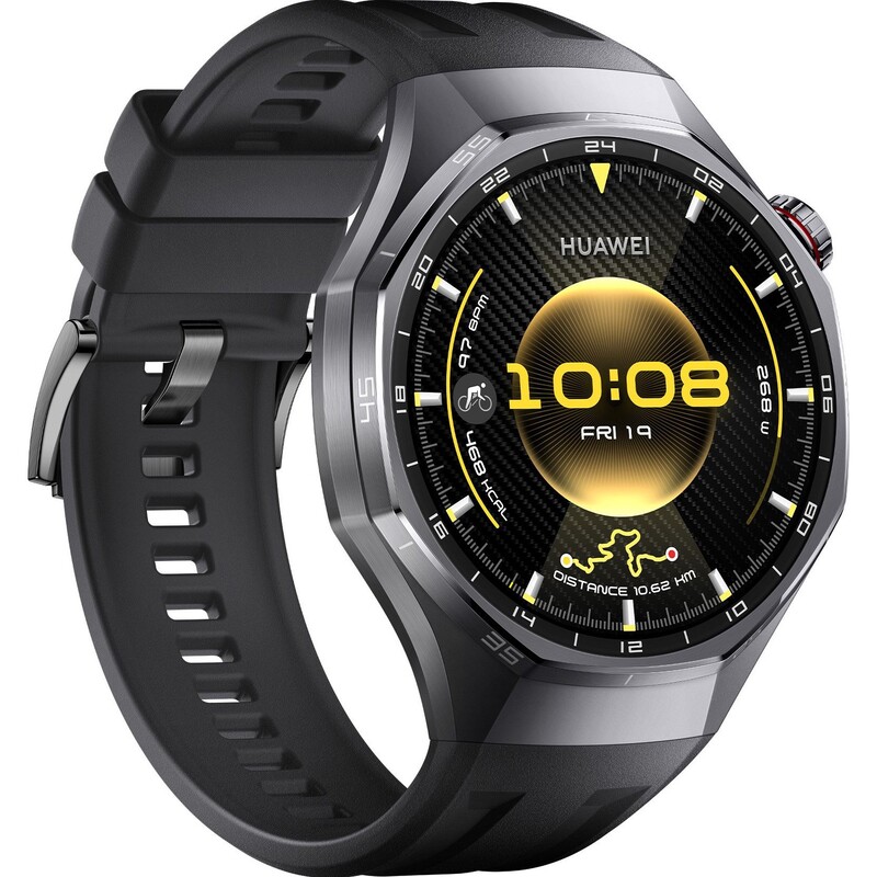 Смарт-годинник Huawei Watch GT 6 Pro 46mm Black with Black Fluoroelastomer Strap (55020FTU)