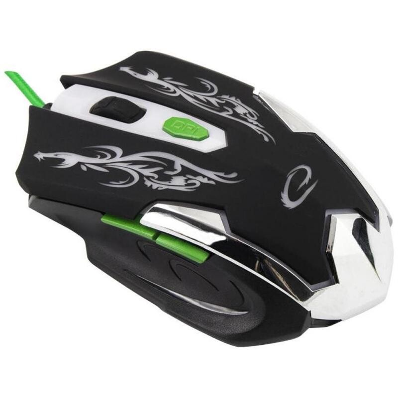 Мышь Esperanza MX405 Cyborg (EGM405) Black/Green USB
