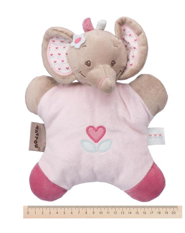 Мягкая игрушка-подушка Nattou Слоник Рози 24см (655088)