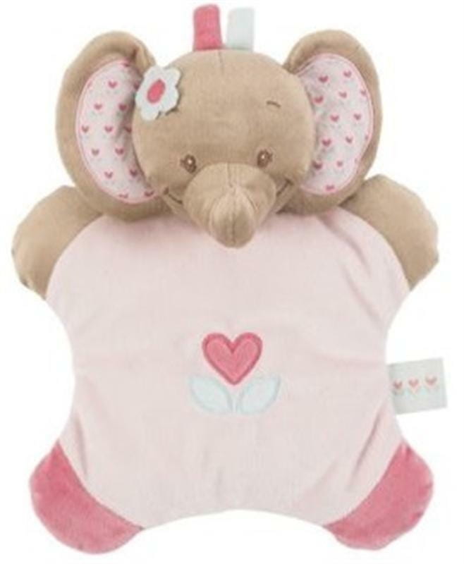 Мягкая игрушка-подушка Nattou Слоник Рози 24см (655088)