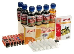 Комплект ПК WWM Canon Pixma MG5440/MG5540/MG6440 (RC.CLI-451) c чипами