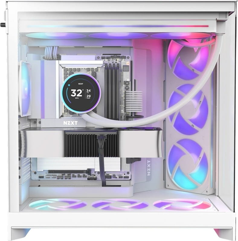 Корпус NZXT H9 Flow RGB White (CM-H92FW-R1)