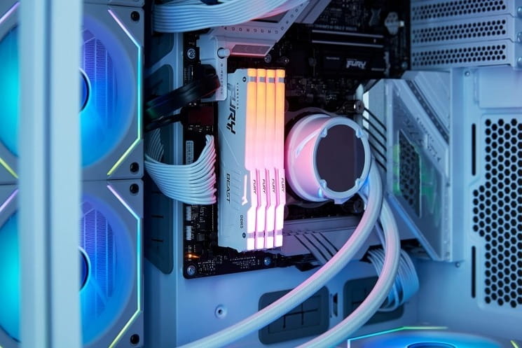 Модуль памяти DDR5 16GB/6000 Kingston Fury Beast RGB EXPO White (KF560C30BWEA-16)