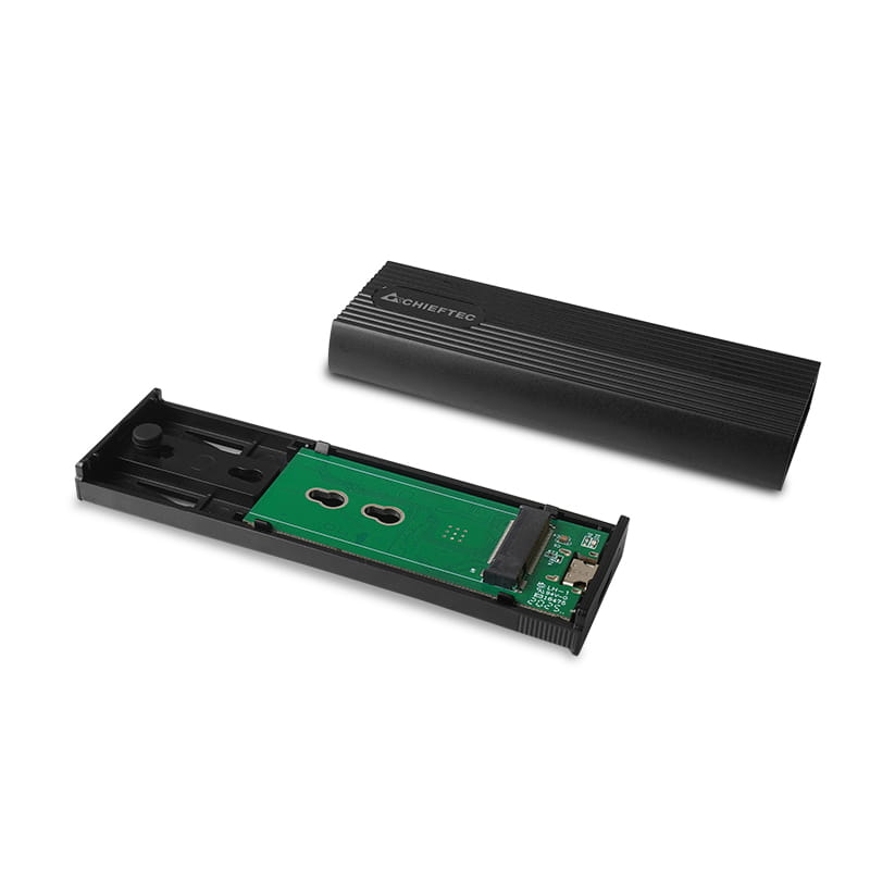 Зовнішня кишеня Chieftec для M.2 PCIe NVMe/SATA SSD (CEB-M2C-TL)