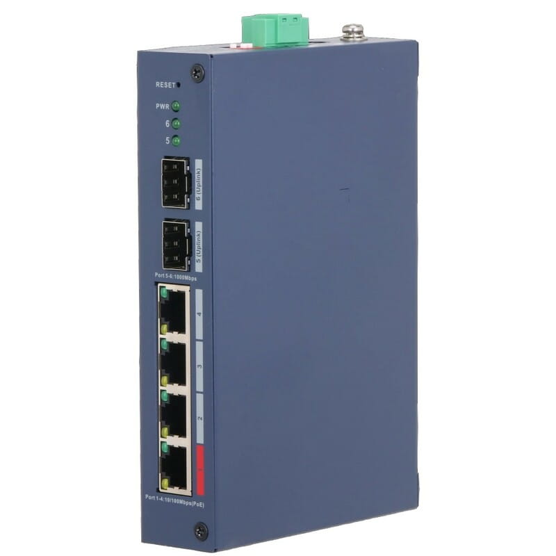 Комутатор Dahua DH-CHS4206-4ET-90 PoE