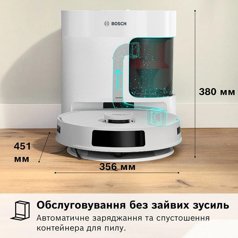 Робот-пилосос Bosch Spotless+ BCRD1W