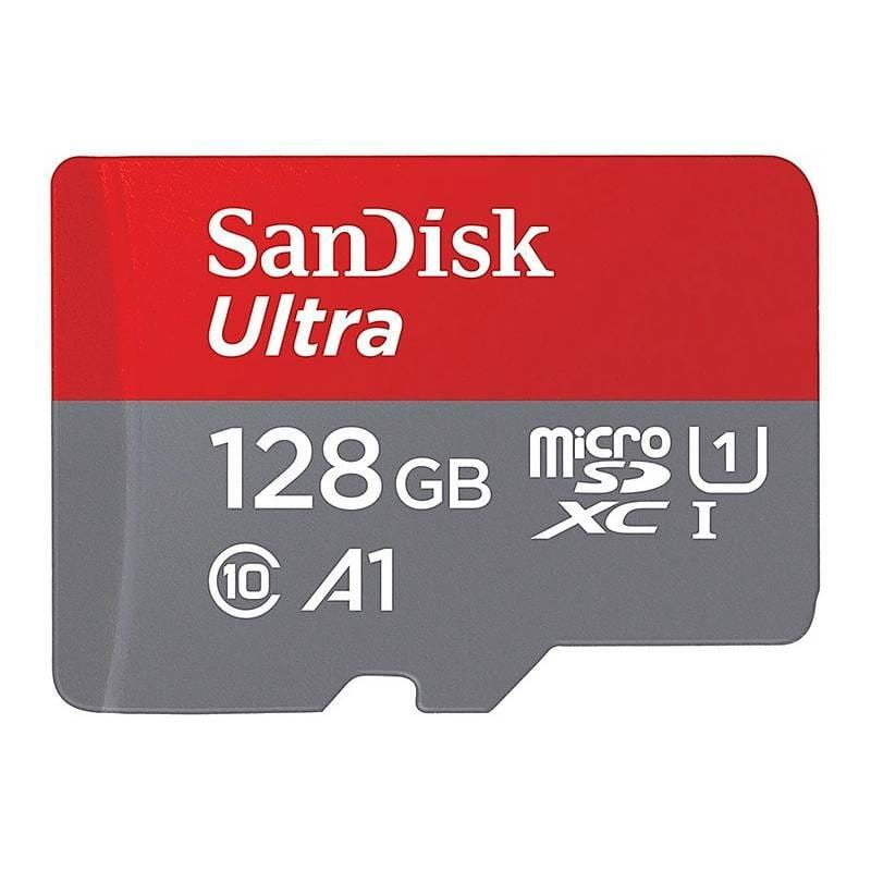Карта памяти MicroSDXC 128GB UHS-I/U1 Class 10 SanDisk Ultra A1 R140/W90MB/s (SDSQUAB-128G-GN6MN)