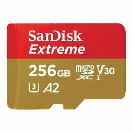 Карта памяти MicroSDXC 256GB UHS-I/U3 Class 10 SanDisk Extreme A2 R190/W130MB/s (SDSQXAV-256G-GN6MN)