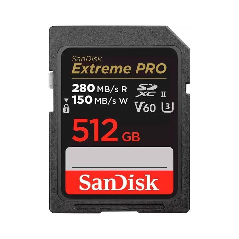 Карта памяти SDXC 512GB UHS-II U3 R280/W150MB/s SanDisk Extreme Pro (SDSDXEP-512G-GN4IN)