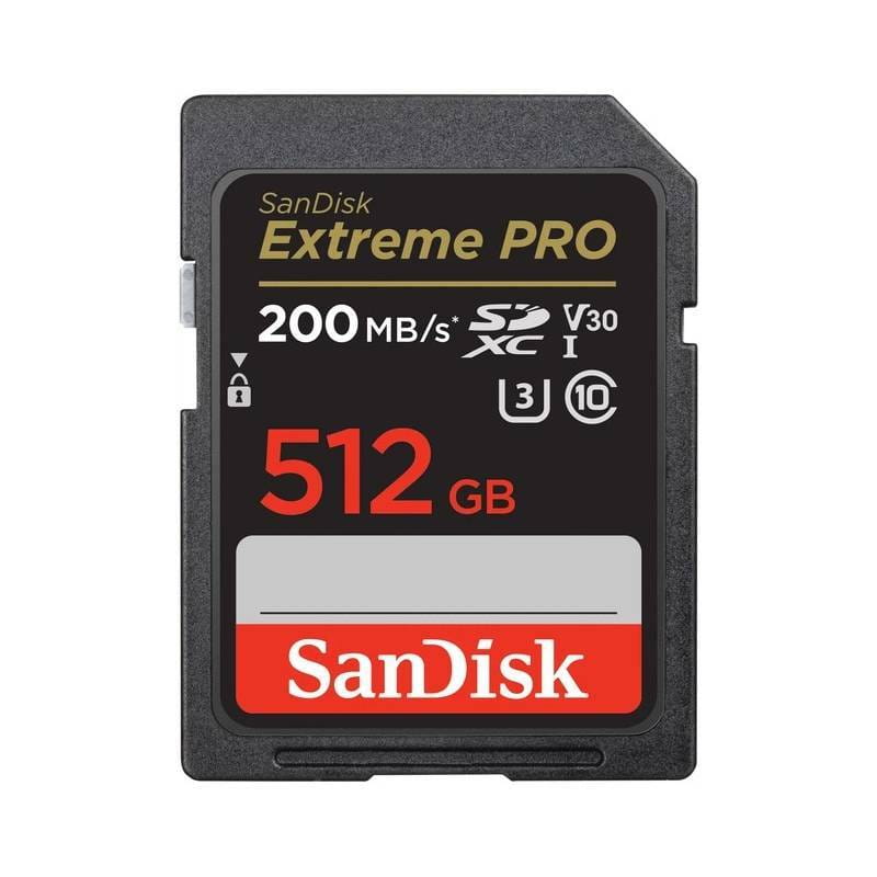 Карта памяти SDXC 512GB UHS-I U3 R200/W140MB/s SanDisk Extreme Pro (SDSDXXD-512G-GN4IN)