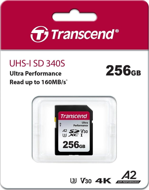Карта пам`яті SDXC 256GB UHS-I/U3 Class 10 Transcend Ultra Performance 340S (TS256GSDC340S)