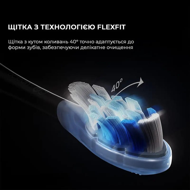 Розумна зубна електрощітка Oclean X Ultra 20 Electric Toothbrush Black (6970810557121)