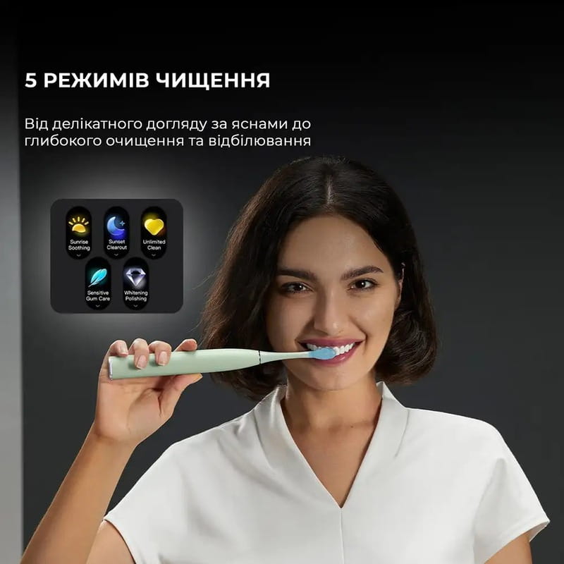 Розумна зубна електрощітка Oclean X Ultra 20 Electric Toothbrush Black (6970810557121)