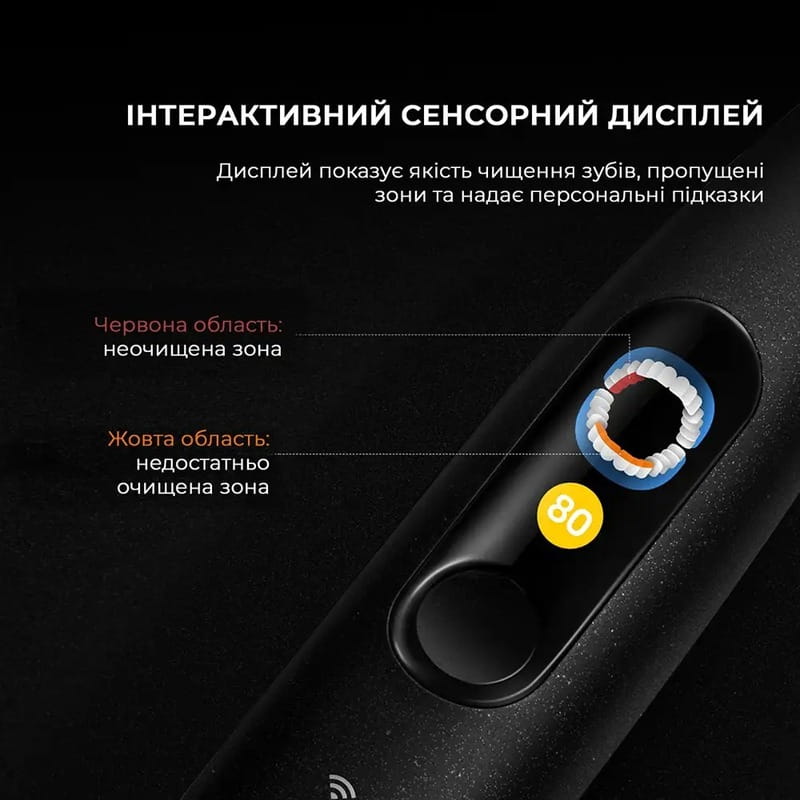 Розумна зубна електрощітка Oclean X Ultra 20 Electric Toothbrush Black (6970810557121)