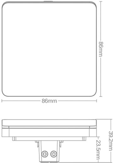 Умный выключатель Yeelight Flex Switch 16A White (Three Buttons) (YLKG14YL/YLKG141CN)