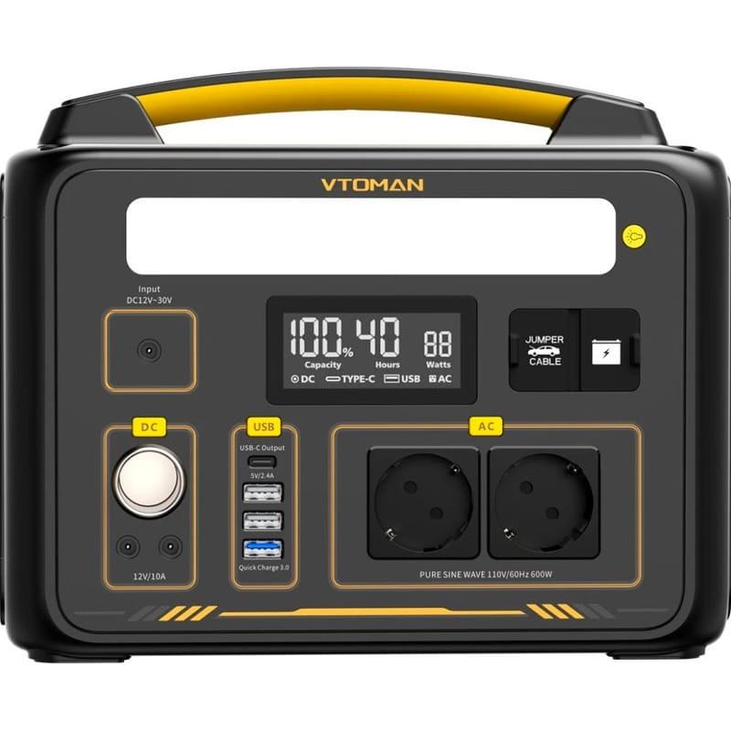 Зарядная станция Vtoman Jump 600X PB-20 299Wh 600W + Extra Battery LiFePo4 640Wh