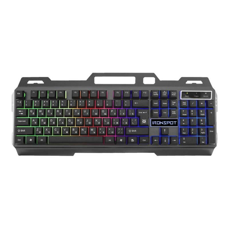 Клавіатура Defender IronSpot GK-320L Black (45320)