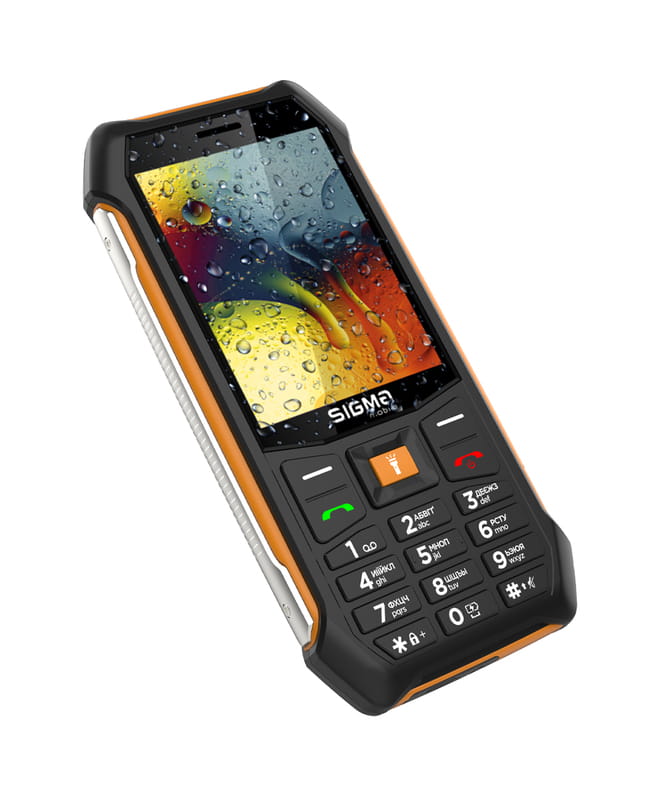 Мобiльний телефон Sigma mobile X-style 323 Rain Black/Orange (4827798885727)