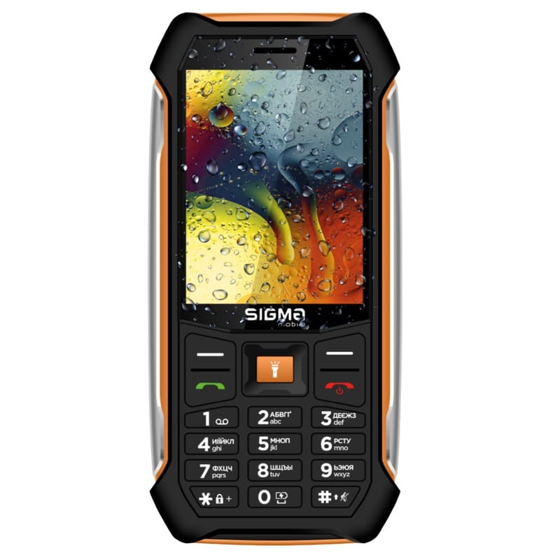 Мобiльний телефон Sigma mobile X-style 323 Rain Black/Orange (4827798885727)