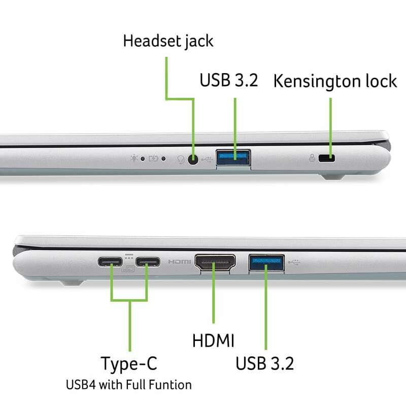 Ноутбук Acer Aspire Go 16 AG16-71P-54N9 (NX.JTHEU.00A) Silver