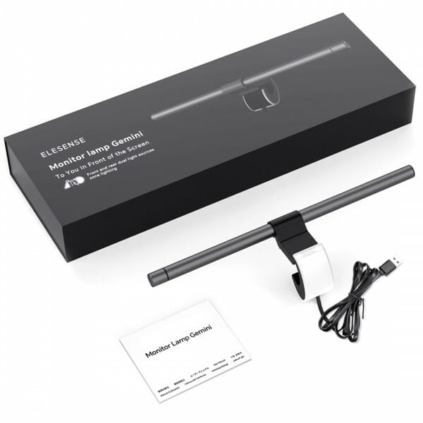 Лампа на монитор Choetech + задняя подсветка Elesense Black (E1132-GY)