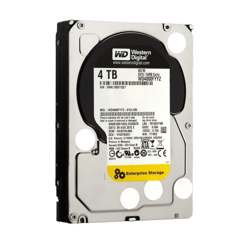 Накопичувач HDD 3.5" SATA 4.0TB WD 7200rpm 64MB (WD4000FYYX)_Refurbished
