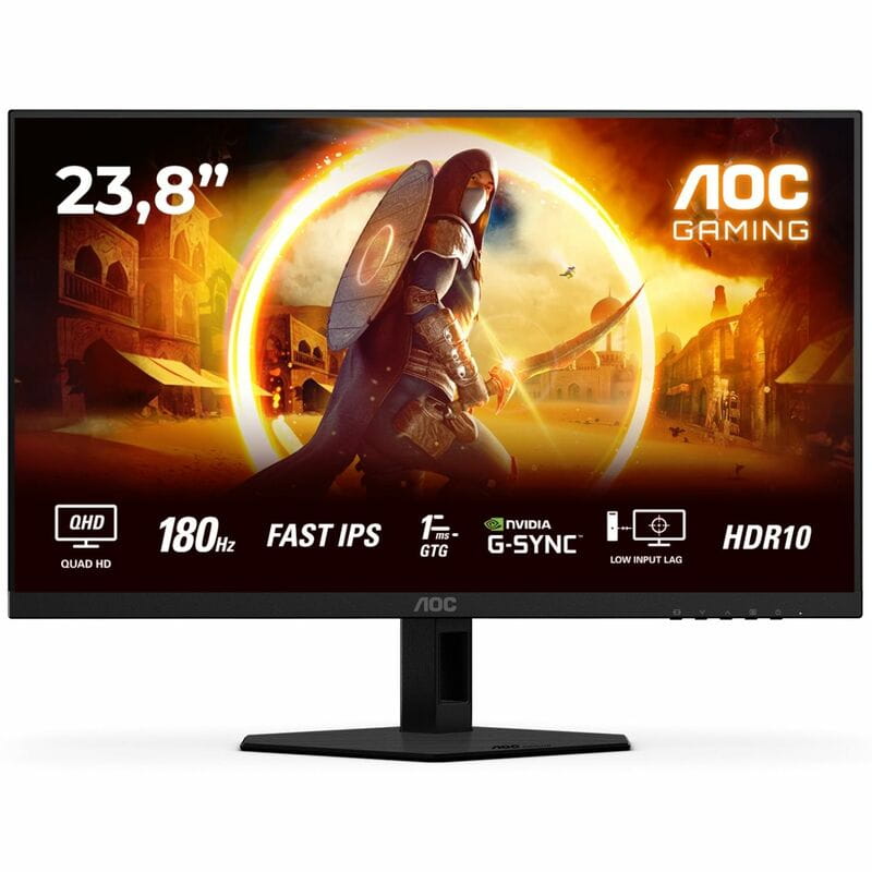 Монітор AOC 23.8" Q24G4RE IPS Black/Red 180Hz