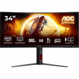 Монітор AOC 34" CU34G4 VA Black/Red Curved 180Hz
