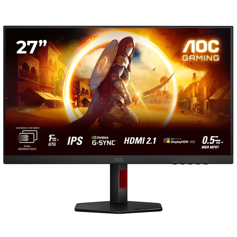 Монитор AOC 27" U27G4R IPS Black/Red 160Hz